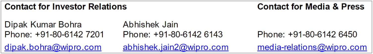 Wipro announces results for the quarter ended June 30, 2024